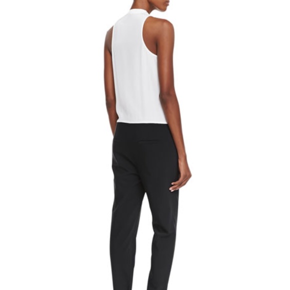 TIBI Black Silk + Wool Wrap Top Jumpsuit  XS - Picture 6 of 10